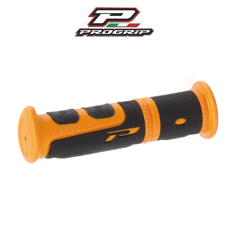 GRIPIT ATV, PROGRIP 964, musta/oranssi, 22/22mm