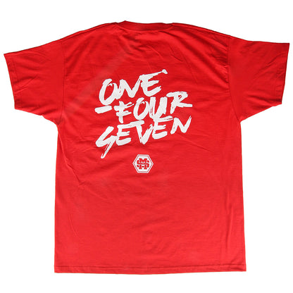 T-paita, ONE FOUR SEVEN, punainen
