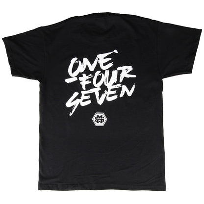 T-paita, ONE FOUR SEVEN, musta