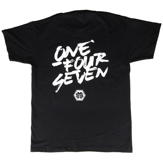 T-paita, ONE FOUR SEVEN, musta